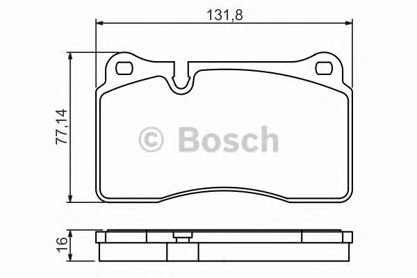 BOSCH 0 986 494 207 Комплект тормозных колодок,