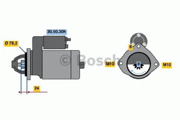 BOSCH 0 986 017 300 Стартер