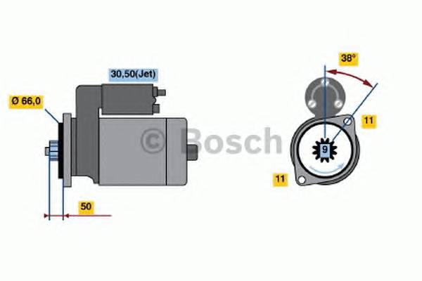 BOSCH 0 986 017 450 Стартер