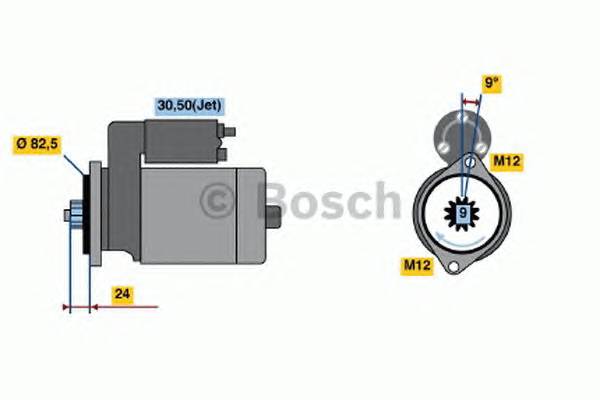 BOSCH 0 986 018 380 Стартер