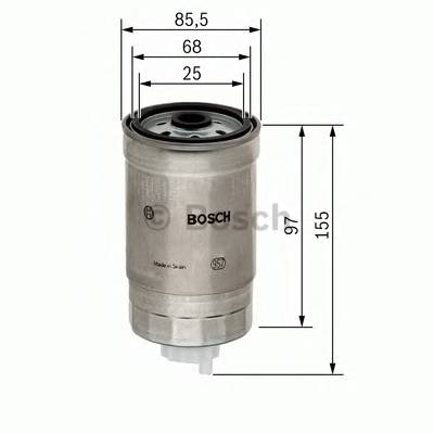 BOSCH F 026 402 048 Паливний фільтр