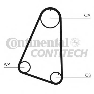 CONTITECH CT504 Ремінь ГРМ