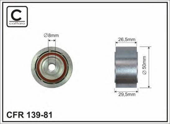 CAFFARO 139-81 Ролик