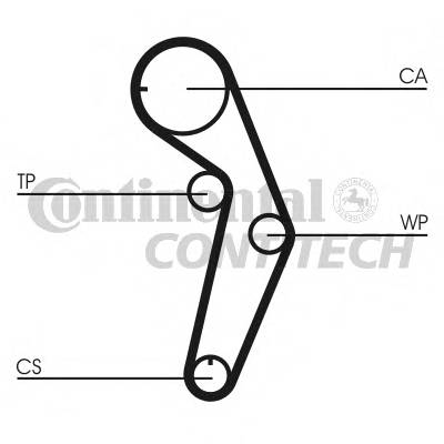 CONTITECH CT1048 Ремень ГРМ