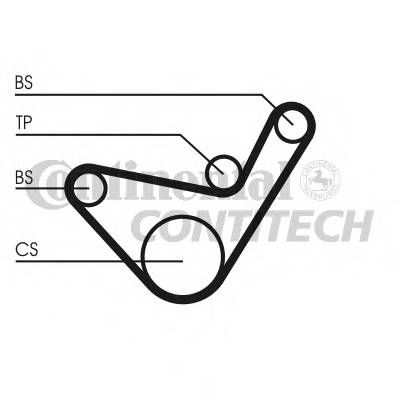 CONTITECH CT1107K1 Комплект ременя ГРМ