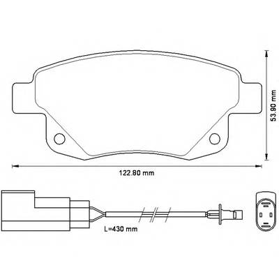 BENDIX 573277B Комплект тормозных колодок,