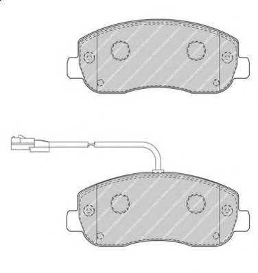 FERODO FVR4347 Комплект тормозных колодок,