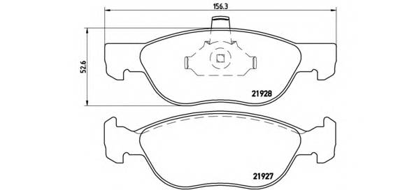 BREMBO P 23 081 Комплект тормозных колодок,