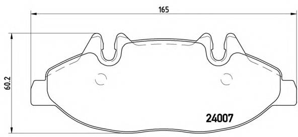 BREMBO P 50 050 Комплект тормозных колодок,