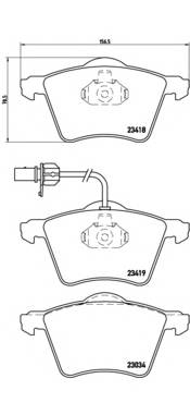 BREMBO P 85 062 Комплект гальмівних колодок,