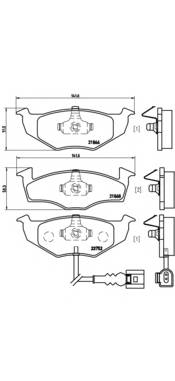 BREMBO P 85 071 Комплект гальмівних колодок,