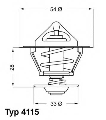 WAHLER 4115.92D Термостат, охлаждающая жидкость