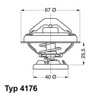 WAHLER 4176.85D Термостат, охлаждающая жидкость