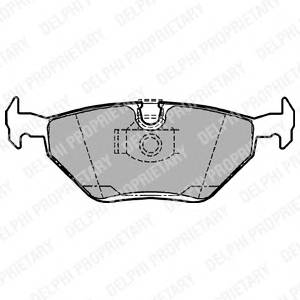 DELPHI LP1107 Комплект тормозных колодок,