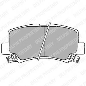 DELPHI LP1439 Комплект тормозных колодок,