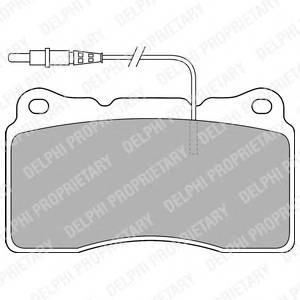 DELPHI LP1516 Комплект тормозных колодок,