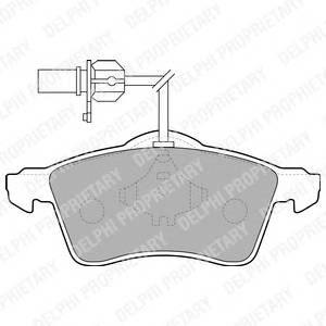 DELPHI LP1707 Комплект тормозных колодок,