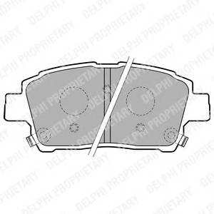 DELPHI LP1742 Комплект тормозных колодок,