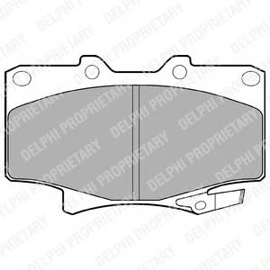 DELPHI LP962 Комплект тормозных колодок,