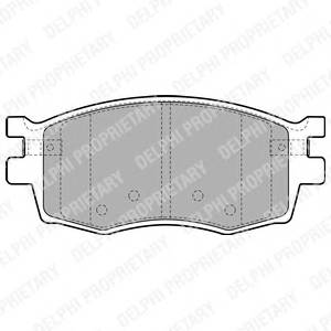 DELPHI LP1951 Комплект гальмівних колодок,