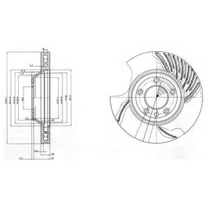 DELPHI BG9774 Тормозной диск