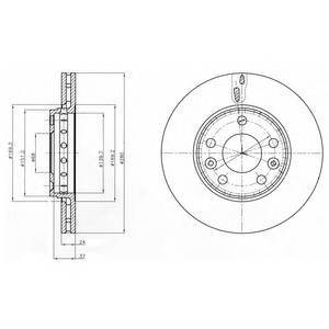 DELPHI BG4265 Гальмівний диск