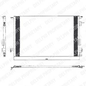 DELPHI TSP0225463 Конденсатор, кондиционер