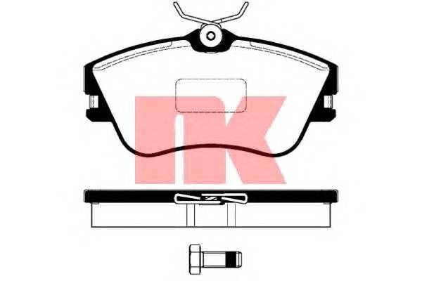 NK 224731 Комплект тормозных колодок,