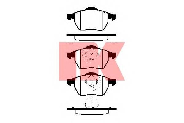 NK 224734 Комплект гальмівних колодок,