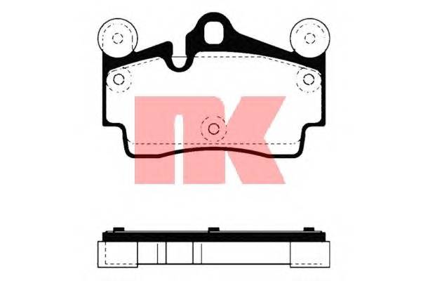 NK 224773 Комплект тормозных колодок,