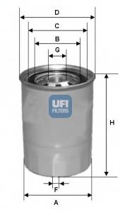 UFI 24.327.00 Паливний фільтр