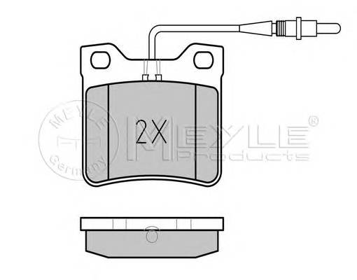 MEYLE 025 219 0417/W Комплект гальмівних колодок,