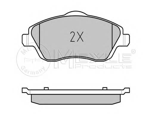 MEYLE 025 232 2517/PD Комплект тормозных колодок,