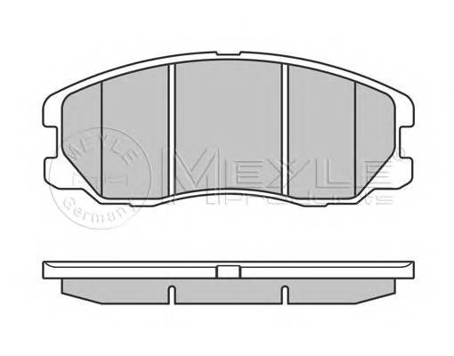 MEYLE 025 245 1016/W Комплект гальмівних колодок,