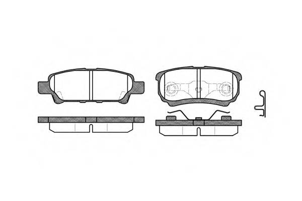 REMSA 1051.02 Комплект тормозных колодок,