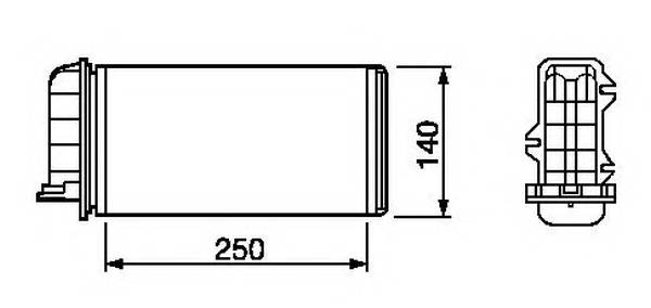 NRF 53219 Теплообменник, отопление салона