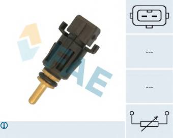 FAE 33167 Датчик, температура охолоджувальної