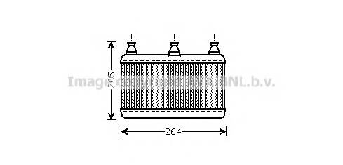 AVA QUALITY COOLING BWA6341 Теплообменник, отопление салона