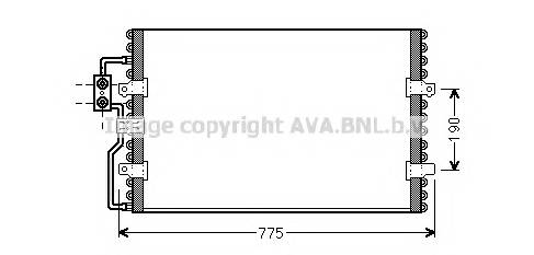 AVA QUALITY COOLING CN5093 Конденсатор, кондиционер