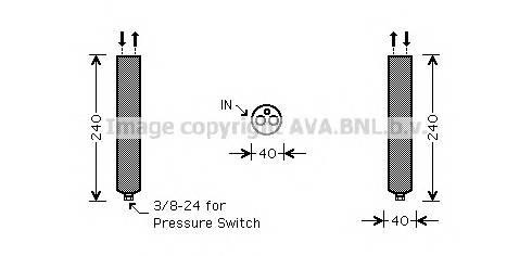 AVA QUALITY COOLING DND267 Осушитель, кондиционер