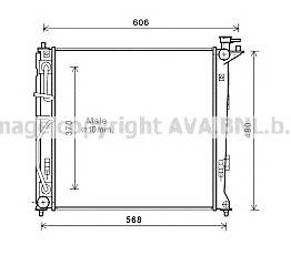 AVA QUALITY COOLING HY2282 Радиатор, охлаждение двигателя