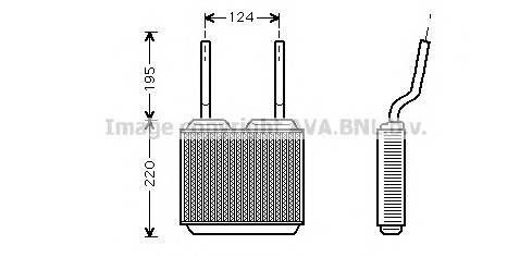 AVA QUALITY COOLING OL6132 Теплообменник, отопление салона