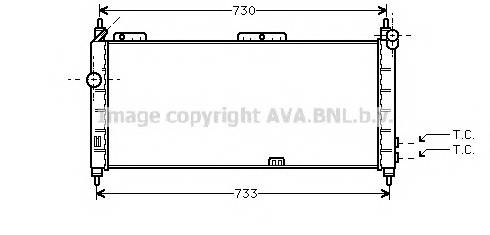 AVA QUALITY COOLING OLA2203 Радиатор, охлаждение двигателя