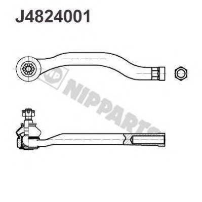 NIPPARTS J4824001 Наконечник поперечної кермової