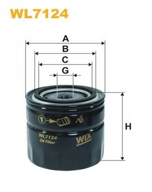 WIX FILTERS WL7124 Масляный фильтр; Масляный