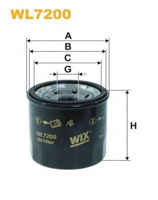 WIX FILTERS WL7200 Масляный фильтр