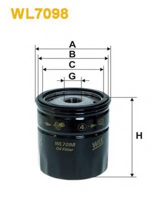 WIX FILTERS WL7098 Масляний фільтр