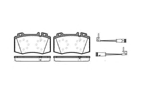 WOKING P6693.02 Комплект тормозных колодок,