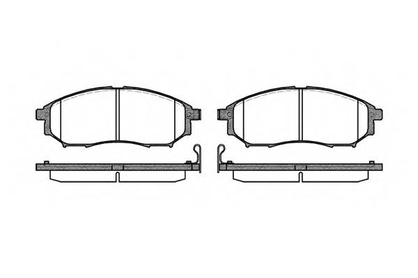 WOKING P9523.14 Комплект тормозных колодок,