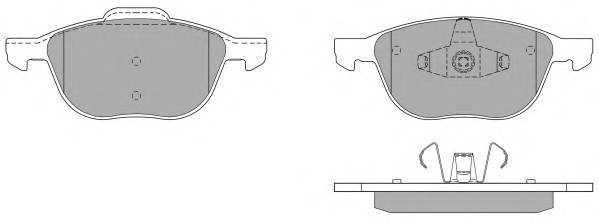 FREMAX FBP-1362 Комплект тормозных колодок,